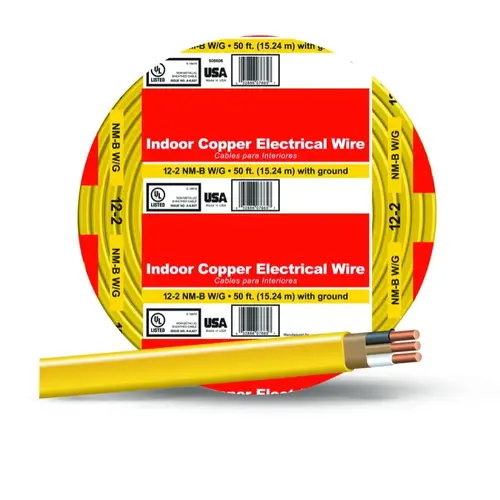 Romex Wire 12/2 50 Ft Roll with Ground Romex Wire 12/2 50 Ft Roll with Ground