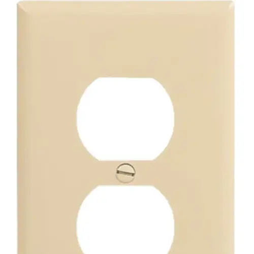 Eaton 1-Gang Midsize Ivory Polycarbonate Duplex Wall Plate, Pack of 10 Eaton 1-Gang Midsize Ivory Polycarbonate Duplex Wall Plate, Pack of 10