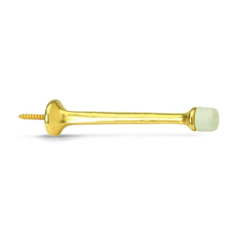 Rigid Door Stop Heavy-Duty Polished Brass 4" - pack of 10 Rigid Door Stop Heavy-Duty Polished Brass 4" - pack of 10