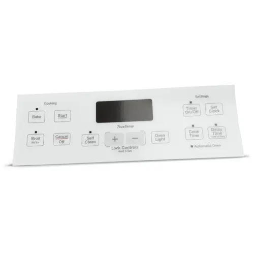GE Range Control Panel, White GE Range Control Panel, White