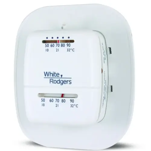 White-Rodgers 1 Heat /1 Cool Manual Thermostat, 1C26-101 White-Rodgers 1 Heat /1 Cool Manual Thermostat, 1C26-101