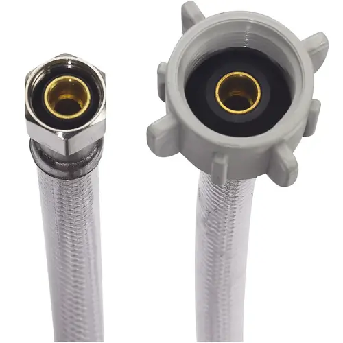 PVC Toilet Supply Line 3/8" Comp x 7/8" Ballcock x 12" PVC Toilet Supply Line 3/8" Comp x 7/8" Ballcock x 12"