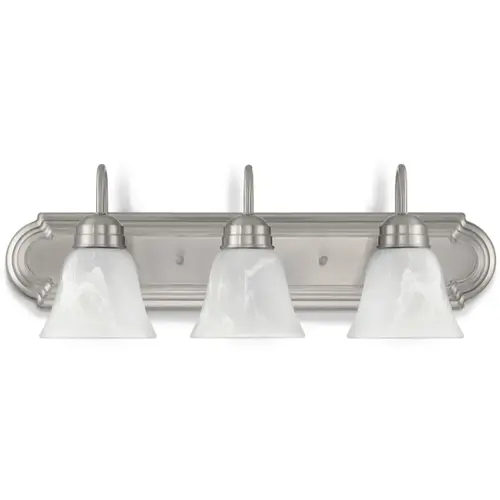 Project Source 24-in 3 Light Brushed Nickel Traditional Bathroom Vanity light bar Project Source 24-in 3 Light Brushed Nickel Traditional Bathroom Vanity light bar