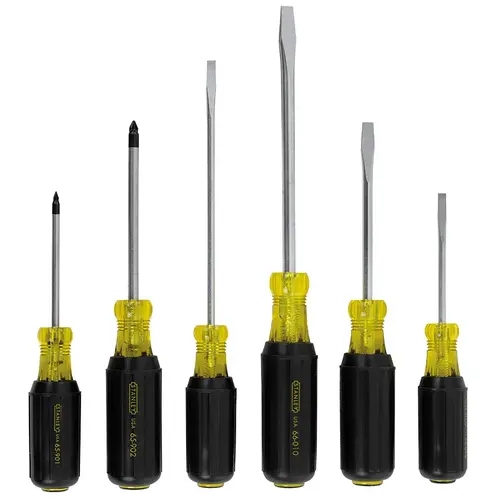 Stanley 6-Piece Screwdriver Set Philips & Standard Stanley 6-Piece Screwdriver Set Philips & Standard