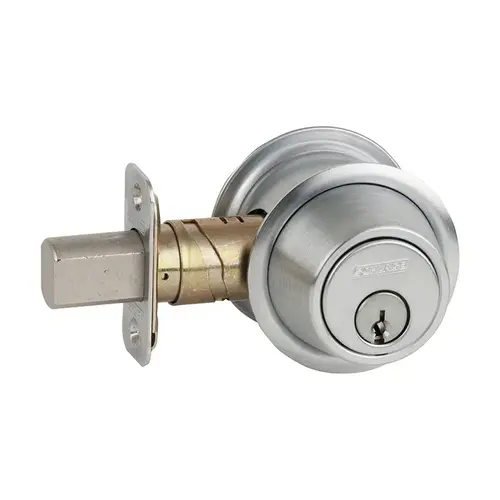 Single Cylinder Deadbolt, Grade 2, Adjustable 2-3/8" or 2-3/4" Backset, Keyed Alike 4Satin Chrome Single Cylinder Deadbolt, Grade 2, Adjustable 2-3/8" or 2-3/4" Backset, Keyed Alike 4Satin Chrome