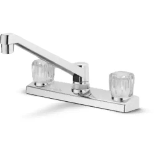 Project Source 2-Handle Kitchen Faucet, Chrome Project Source 2-Handle Kitchen Faucet, Chrome