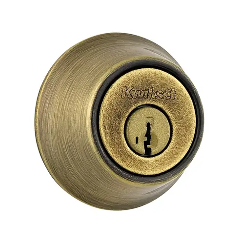 Kwikset SmartKey 660 Single Cylinder Deadbolt Antique Brass Kwikset SmartKey 660 Single Cylinder Deadbolt Antique Brass