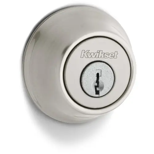 Kwikset 660 Deadbolt, Keyed 1 Side Satin Nickel Kwikset 660 Deadbolt, Keyed 1 Side Satin Nickel