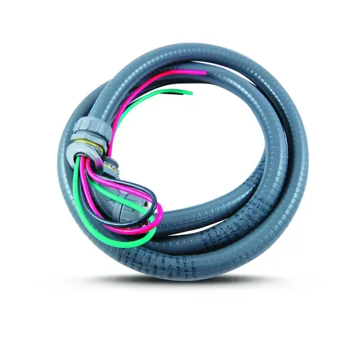 A/C Condenser Whip 1/2" x 6 Ft, #10 THHN Wire A/C Condenser Whip 1/2" x 6 Ft, #10 THHN Wire