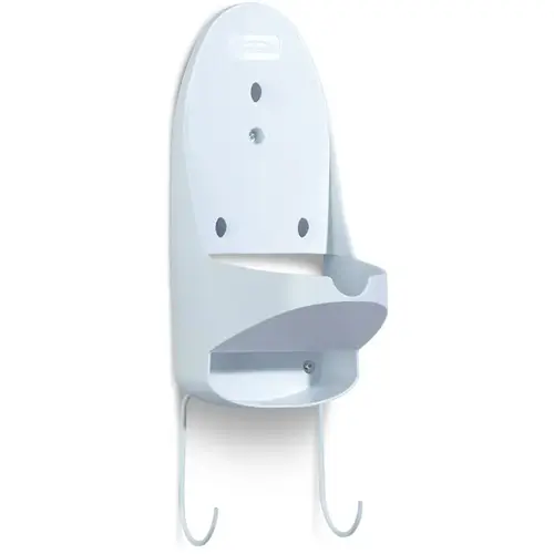 Iron Organizer with Ironing Board Hook, Includes Mounting Hardware Iron Organizer with Ironing Board Hook, Includes Mounting Hardware