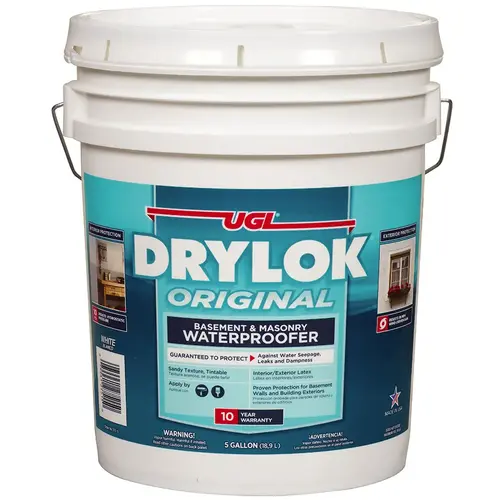 UGL Drylok Original Waterproofer White Latex 5-Gal UGL Drylok Original Waterproofer White Latex 5-Gal