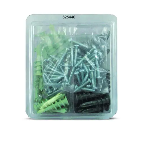 Hollow Wall Anchor Kit Plastic & Zinc Screw-In Style Hollow Wall Anchor Kit Plastic & Zinc Screw-In Style