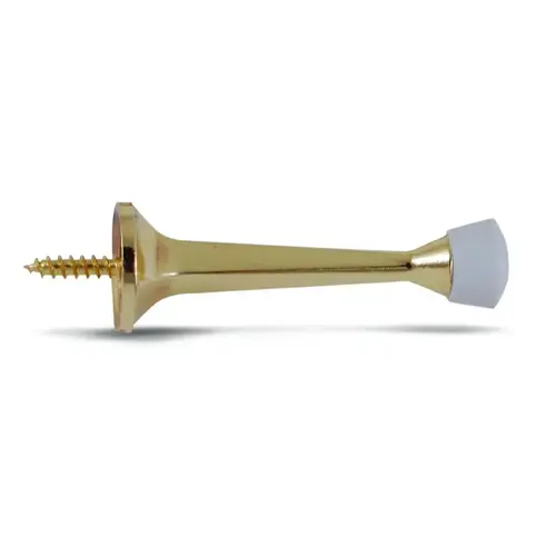 Solid Door Stop Heavy-Duty Polished Brass 3" - pack of 10 Solid Door Stop Heavy-Duty Polished Brass 3" - pack of 10