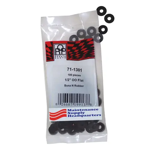 OO Flat Rubber Washers - pack of 100 OO Flat Rubber Washers - pack of 100