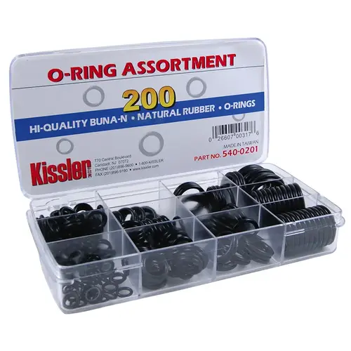 O-Ring Assortment Kit 200 Pieces O-Ring Assortment Kit 200 Pieces