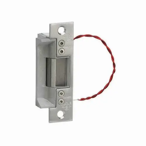 7240 Fire-Rated Electric Strike For Cylindrical Latches, Satin Stainless Steel 7240 Fire-Rated Electric Strike For Cylindrical Latches, Satin Stainless Steel
