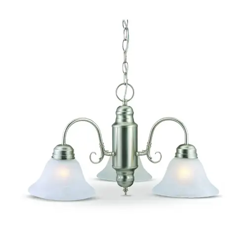 Millbridge 3-Arm Chandelier Satin Nickel Millbridge 3-Arm Chandelier Satin Nickel