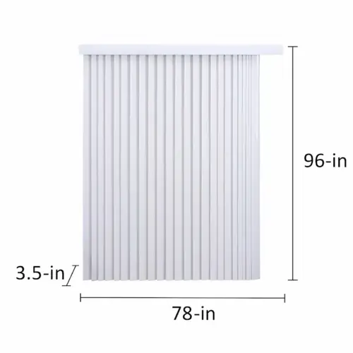 Project Source Cordless White Vertical Blind 78-in x 96-in Project Source Cordless White Vertical Blind 78-in x 96-in