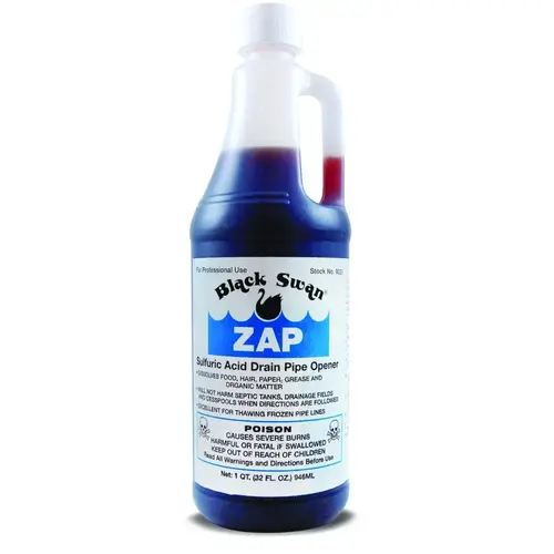 Sulfuric Acid Drain Opener, 32 oz Bottle, Case of 12 Sulfuric Acid Drain Opener, 32 oz Bottle, Case of 12