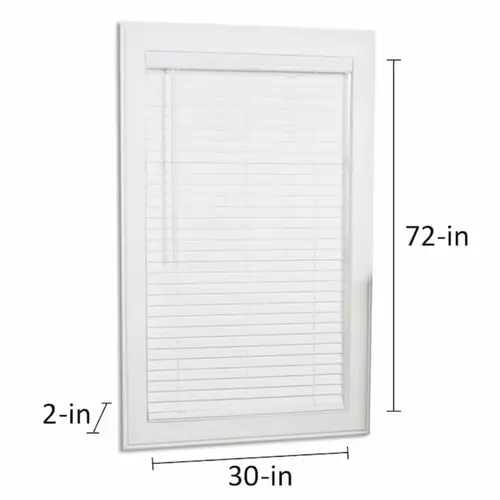 allen + roth Cordless 2-in White Faux Wood Blind 30-in x 72-in allen + roth Cordless 2-in White Faux Wood Blind 30-in x 72-in