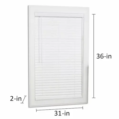 allen + roth Cordless 2-in White Faux Wood Blind 31-in x 36-in allen + roth Cordless 2-in White Faux Wood Blind 31-in x 36-in