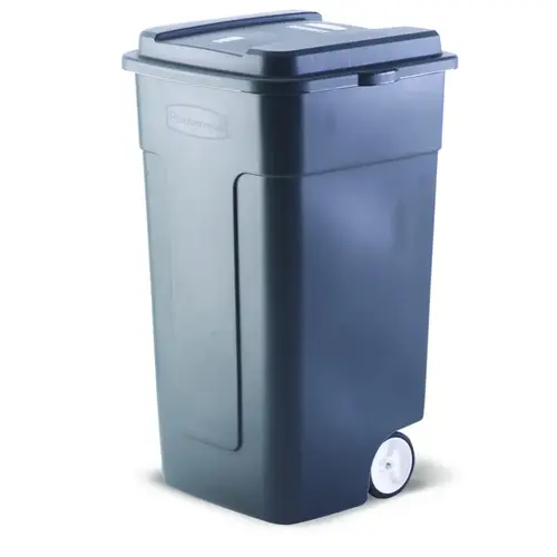 50 Gallon Rubbermaid Trash Can w/Lid and Heavy-Duty Wheels 50 Gallon Rubbermaid Trash Can w/Lid and Heavy-Duty Wheels