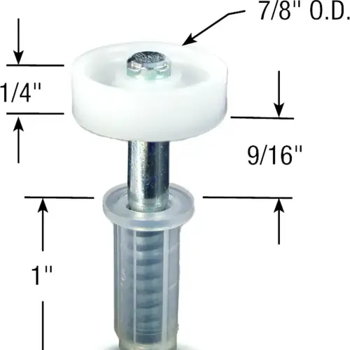 Bifold Door Top Guide Wheel 7/8" Wheel - pack of 2 Bifold Door Top Guide Wheel 7/8" Wheel - pack of 2