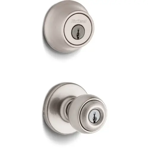 Polo Security Set, Deadbolt Keyed 1 Side Satin Nickel Polo Security Set, Deadbolt Keyed 1 Side Satin Nickel