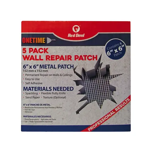 6" Red Devil Press-On Wall Patches - pack of 5 6" Red Devil Press-On Wall Patches - pack of 5
