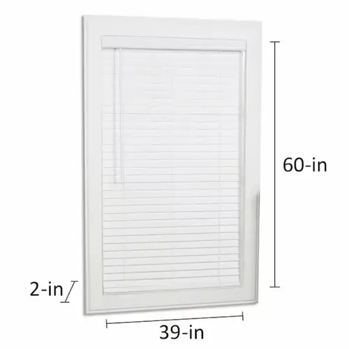 allen + roth Cordless 2-in White Faux Wood Blind 39-in x 60-in allen + roth Cordless 2-in White Faux Wood Blind 39-in x 60-in