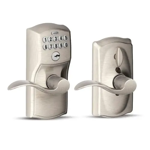 Schlage Electronic Keypad Entry Lever Satin Nickel Schlage Electronic Keypad Entry Lever Satin Nickel