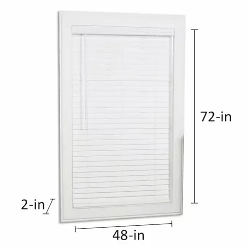 allen + roth Cordless 2-in White Faux Wood Blind 48-in x 72-in allen + roth Cordless 2-in White Faux Wood Blind 48-in x 72-in