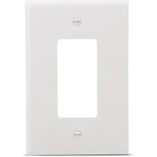Eaton 1-Gang Jumbo White Thermoplastic Decorator Wall Plate, Pack of 10 Eaton 1-Gang Jumbo White Thermoplastic Decorator Wall Plate, Pack of 10