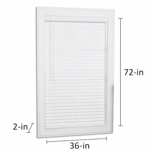 allen + roth Cordless 2-in White Faux Wood Blind 36-in x 72-in allen + roth Cordless 2-in White Faux Wood Blind 36-in x 72-in