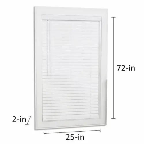 allen + roth Cordless 2-in White Faux Wood Blind 25-in x 72-in allen + roth Cordless 2-in White Faux Wood Blind 25-in x 72-in