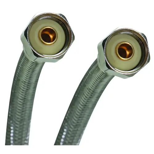 Fluidmaster Stainless Faucet Supply Line 1/2" IPS x 1/2" IPS x 20" Fluidmaster Stainless Faucet Supply Line 1/2" IPS x 1/2" IPS x 20"