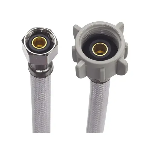 PVC Toilet Supply Line 1/2" Comp x 7/8" Ballcock x 12" PVC Toilet Supply Line 1/2" Comp x 7/8" Ballcock x 12"