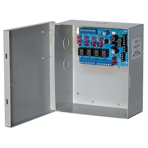 Access Power Controller, Input 12/24VAC/DC, 4 Fused Outputs, with Enclosure Access Power Controller, Input 12/24VAC/DC, 4 Fused Outputs, with Enclosure