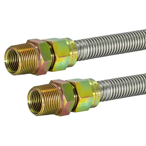 4Ft Stainless Steel Flexible Appliance Gas Connector 4Ft Stainless Steel Flexible Appliance Gas Connector