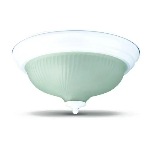 Frosted Ribbed Glass 12" Ceiling Dome White Frosted Ribbed Glass 12" Ceiling Dome White