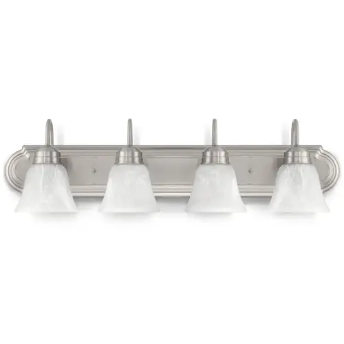 Project Source 30-in 4 Light Brushed Nickel Traditional Bathroom Vanity light bar Project Source 30-in 4 Light Brushed Nickel Traditional Bathroom Vanity light bar