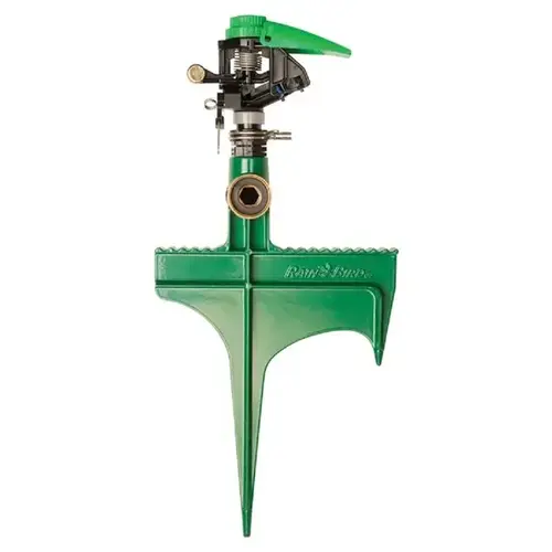 Staked Sprinkler, 3/4 in Connection, FHT, 20 to 41 ft, 20 deg Nozzle Trajectory Green Staked Sprinkler, 3/4 in Connection, FHT, 20 to 41 ft, 20 deg Nozzle Trajectory Green