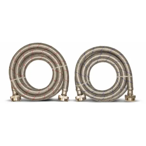 Eastman Stainless Steel Washer Connector, Pack of 2 Eastman Stainless Steel Washer Connector, Pack of 2
