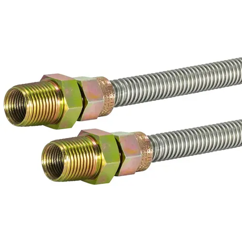 4Ft Stainless Steel Flexible Appliance Gas Connector 4Ft Stainless Steel Flexible Appliance Gas Connector