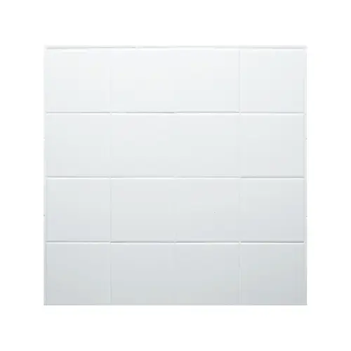 Ceramic Tile 4-1/4" x 4-1/4" Square, Artic White Box of 100 - pack of 100 Ceramic Tile 4-1/4" x 4-1/4" Square, Artic White Box of 100 - pack of 100