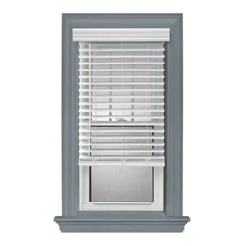 Cordless Faux Wood 2" Blind White 59" W x 36"L Cordless Faux Wood 2" Blind White 59" W x 36"L