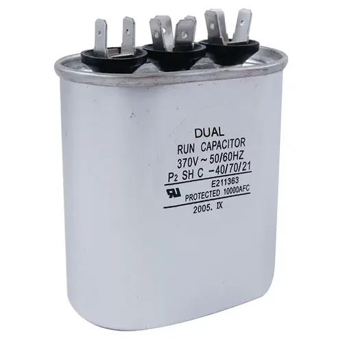 370V Oval Dual Capacitor 50/5 MFD 370V Oval Dual Capacitor 50/5 MFD