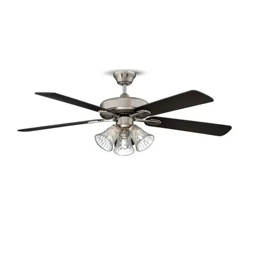 52" 5-Blade Dual Mount Fan with LED Light Kit Stainless Steel 52" 5-Blade Dual Mount Fan with LED Light Kit Stainless Steel