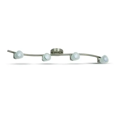 LED Wave Track Light 34" 4-Light Bright Satin Nickel LED Wave Track Light 34" 4-Light Bright Satin Nickel