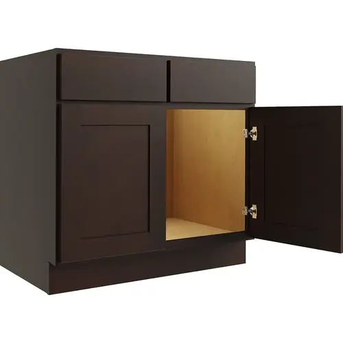 Reliabilt Parkstone Espresso Sink Base Cabinet, 39-in W Reliabilt Parkstone Espresso Sink Base Cabinet, 39-in W